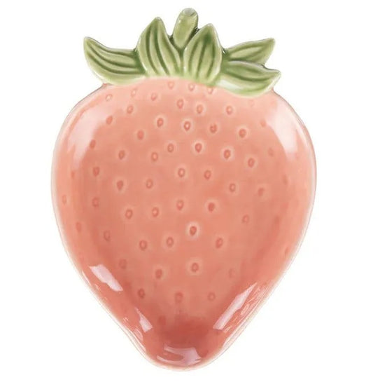 Anniston Strawberry Plate Pink 13cm X 15.3cm