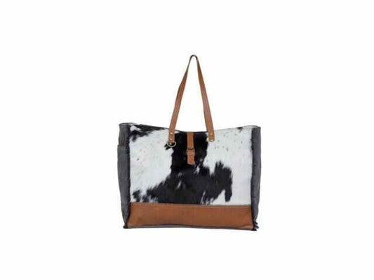Myra Matty Affair Canvas & Hairon Weekender Bag - Off Campus