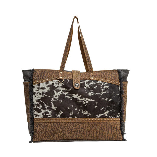 Myra Asher Canvas & Hairon  Weekender Bag - Off Campus