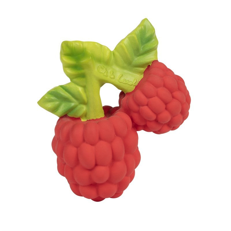  Natural Rubber Baby Teether, Valery The Raspberry, 8 Cm