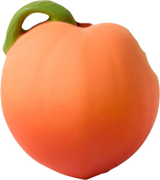  Natural Rubber Baby Teether Peach, Orange, Palm Peach