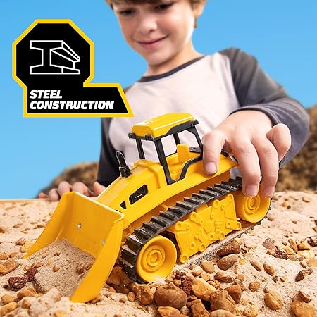 Tonka Mini Steel Classics Bulldozer – Steel Construction Working Features Realistic Lights & Sounds Vibrant Yellow Design 