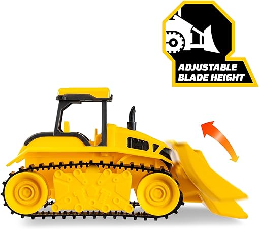 Tonka Mini Steel Classics Bulldozer – Steel Construction Working Features Realistic Lights & Sounds Vibrant Yellow Design 