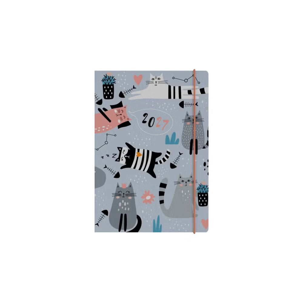 Diary 2027 A5 Wtv Maru Cat