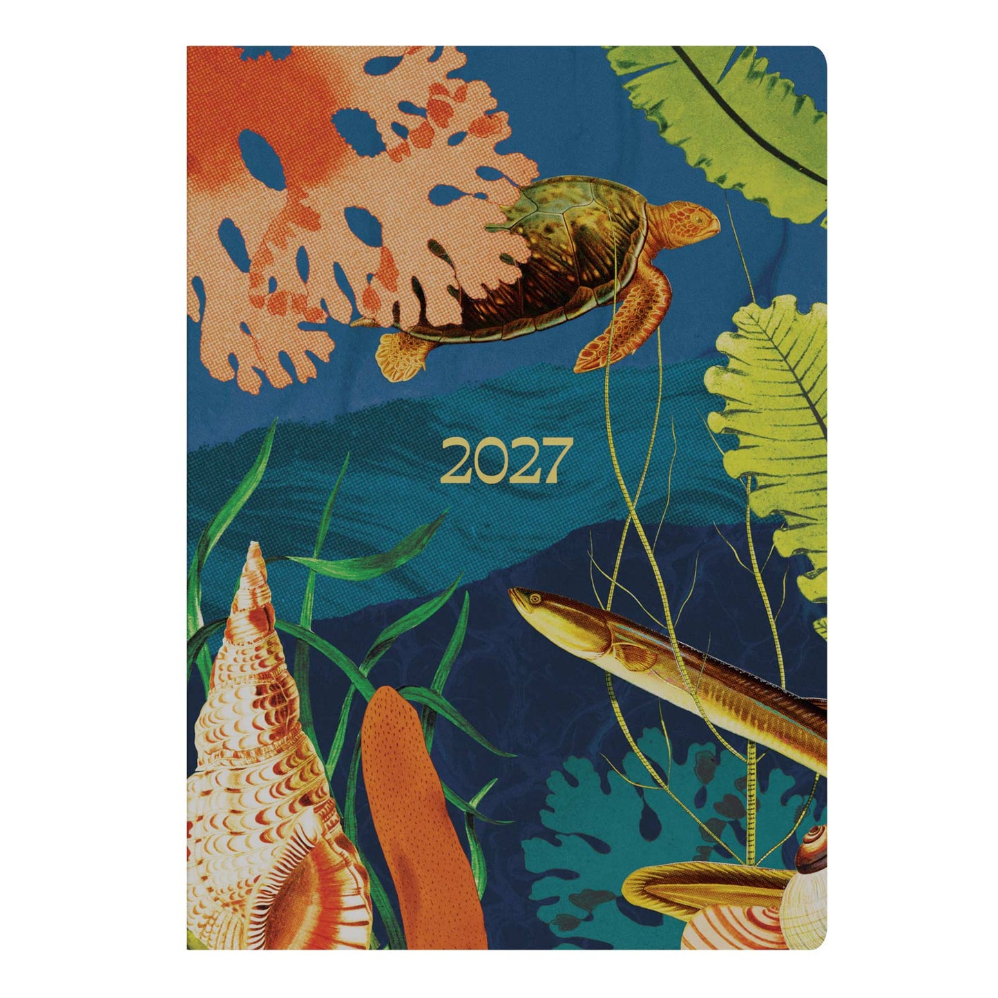 Diary 2027 Collins A5 Wtv Modern Organic Turtle Recycled
