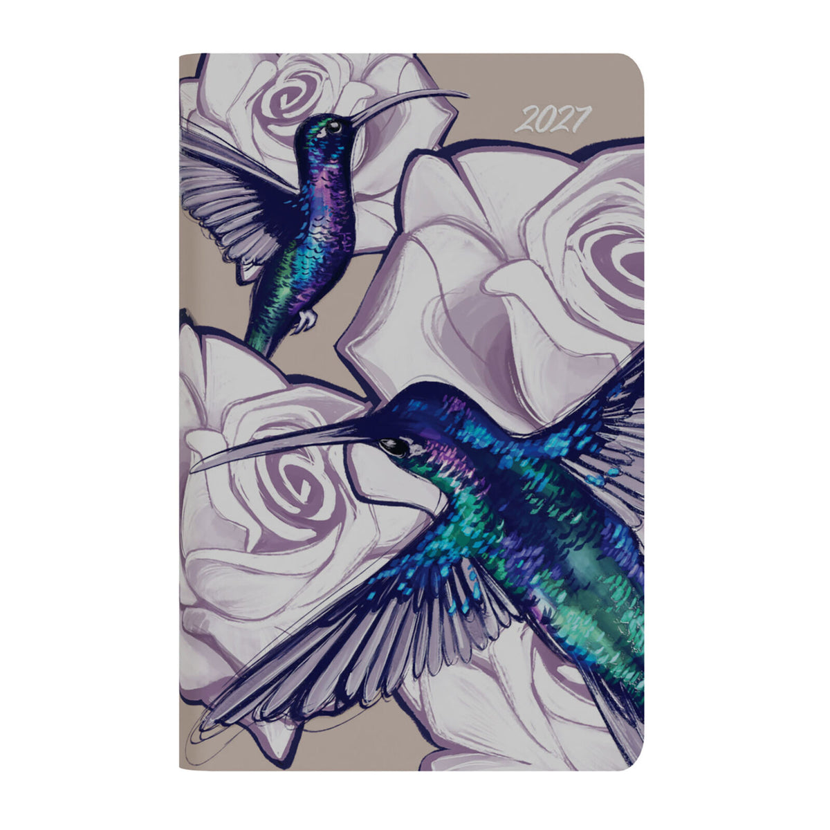 Diary 2027 Collins Pocket Wtv Rose Hummingbird Bloom Recycled