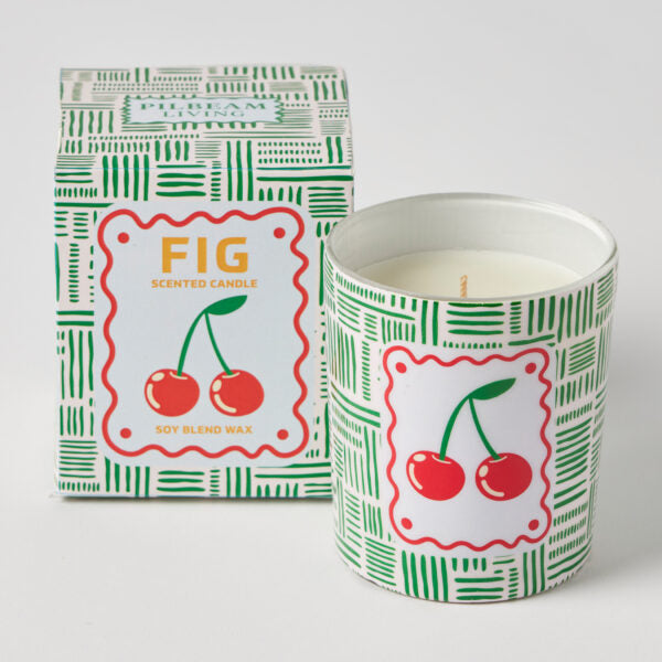Fig Scented Candle - Fig, Peach & Cedarwood