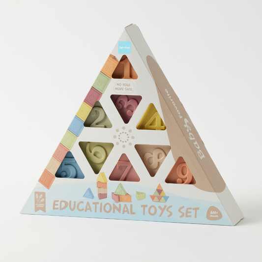 Jiggle & Giggle Eco-friendly Triangle Counting Stacker