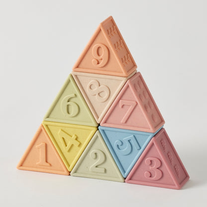 Jiggle & Giggle Eco-friendly Triangle Counting Stacker