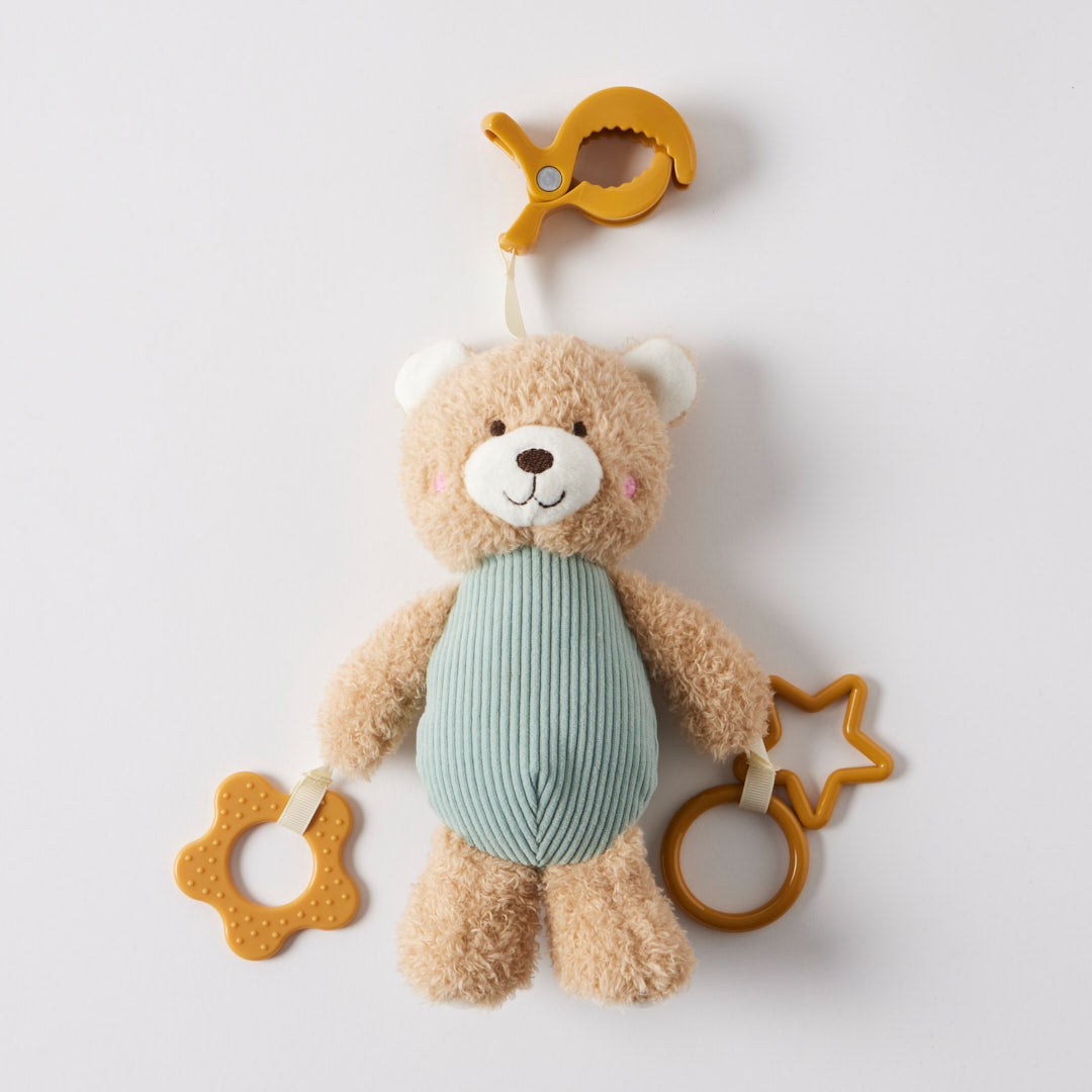 Jiggle & Giggle Huggies Teddy Bear Clip-on Blue
