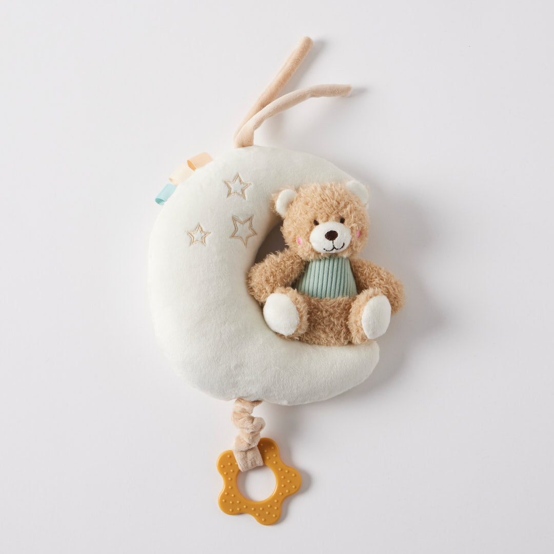 Jiggle & Giggle Huggies Musical Teddy Bear On Moon Blue