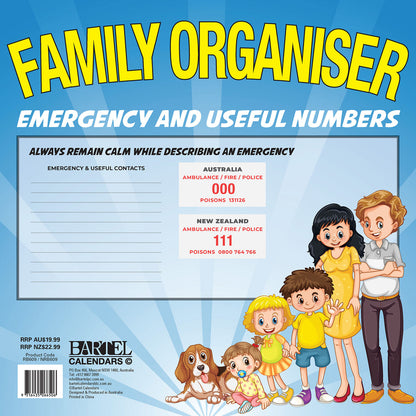 Calendar 2026  Family Organiser 300x300mm