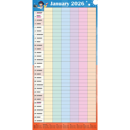 Calendar 2026  Family Organiser 300x300mm