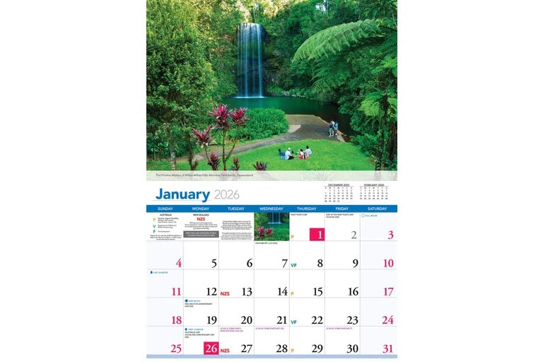 Calendar 2026 Beautiful Australia -  335x242mm