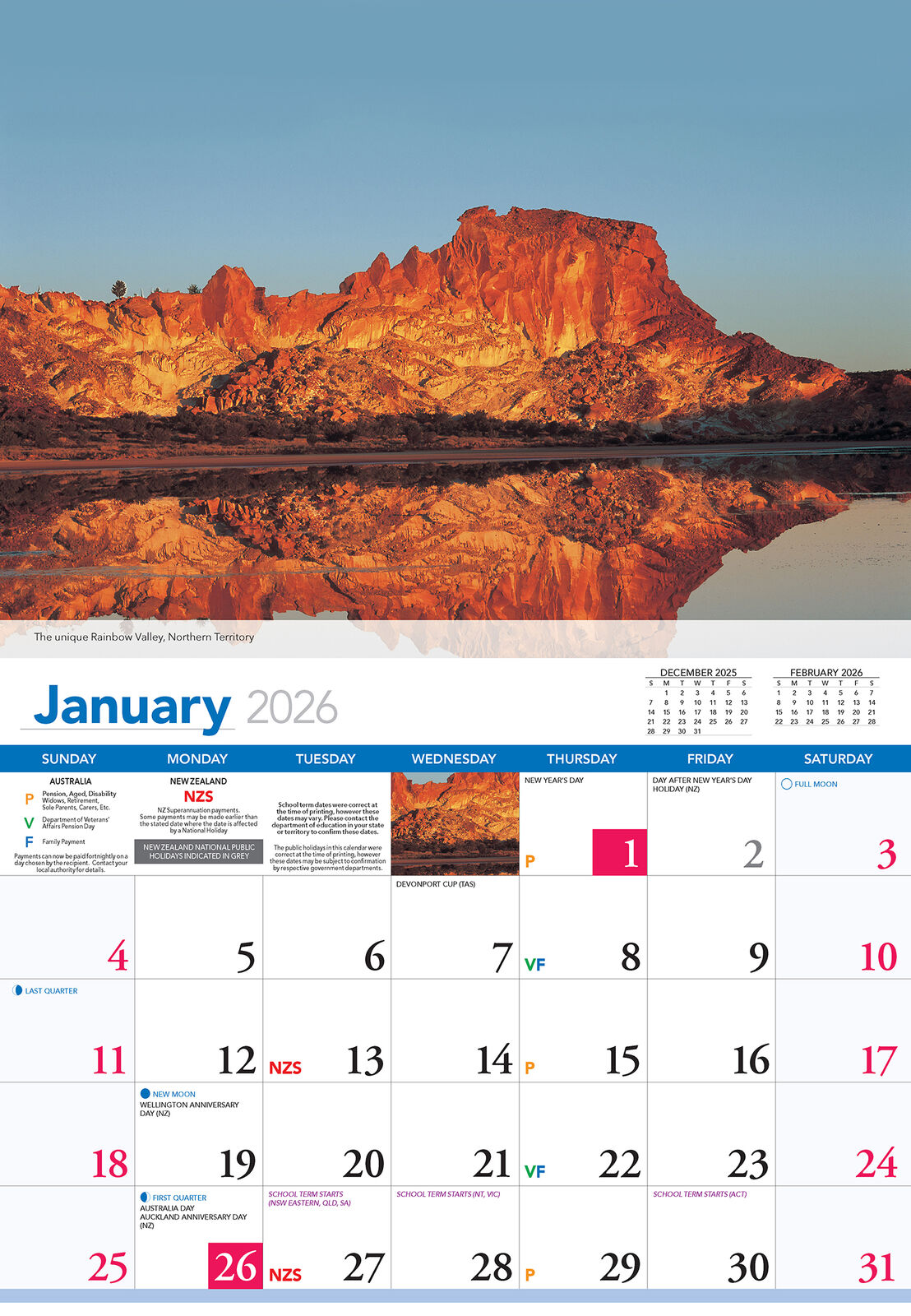 Calendar 2026  National Parks Of Aust 335x242mm