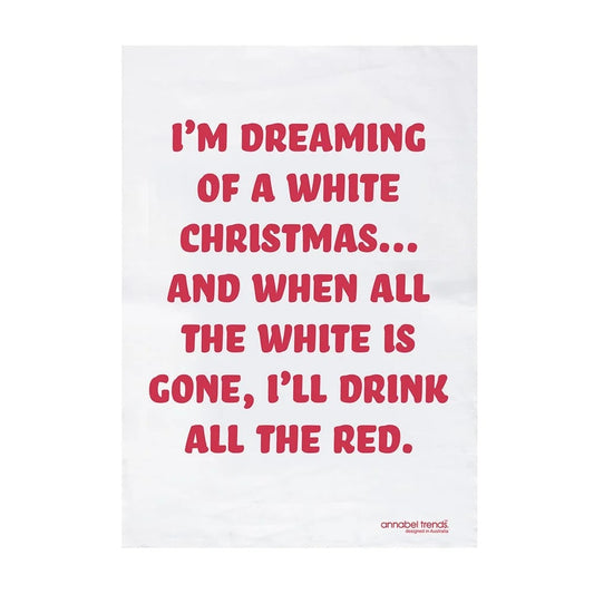 White X-mas Tea Towel