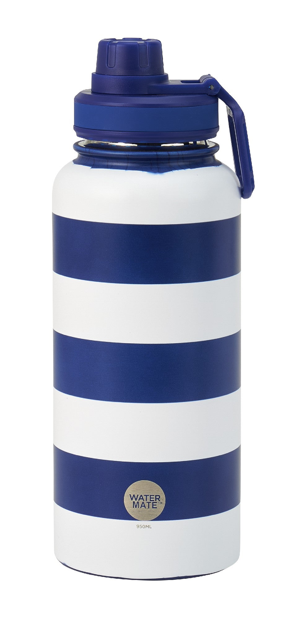Water Bottle Navy Strip E950ml