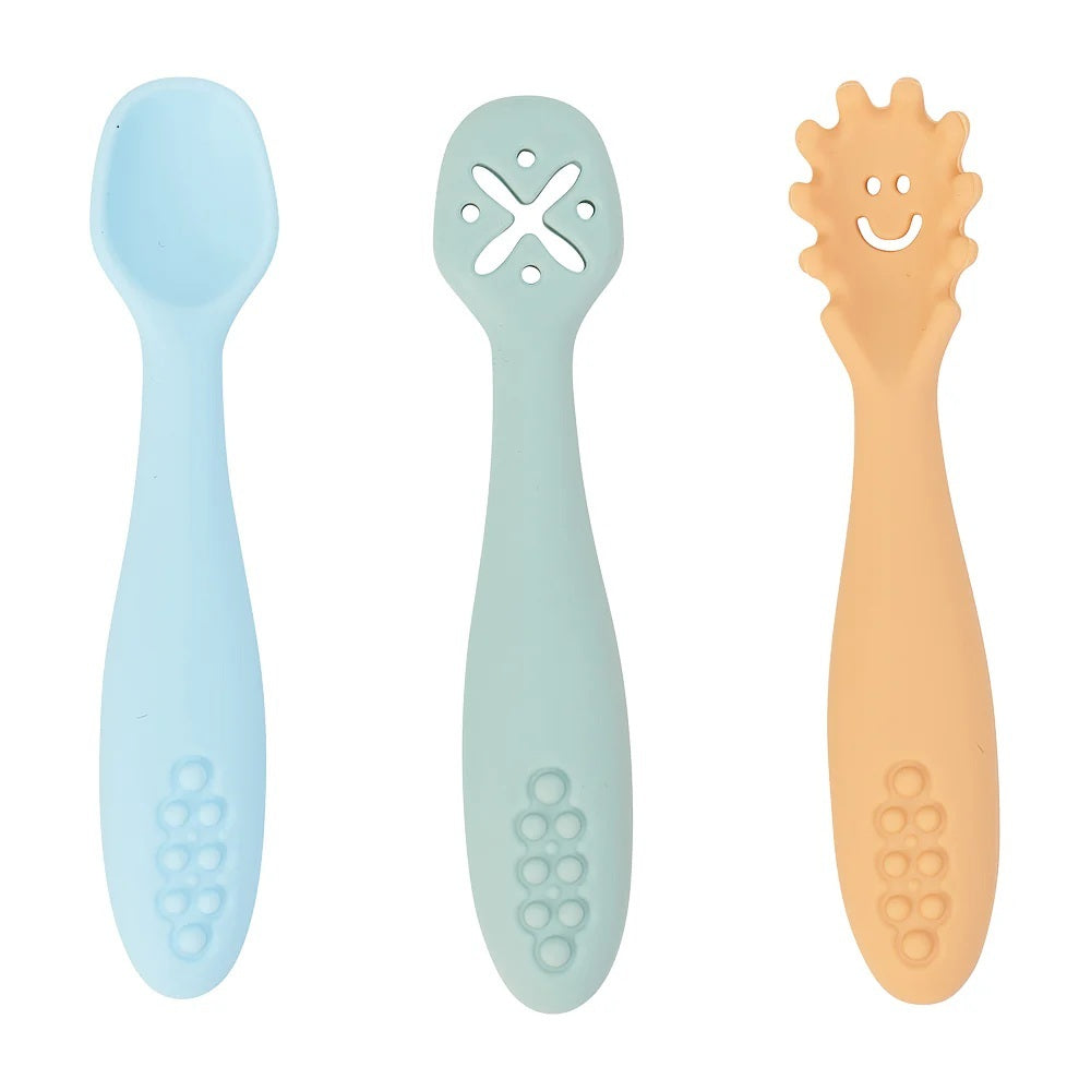 Silicon Cutlery Set (3pc) - Seaside