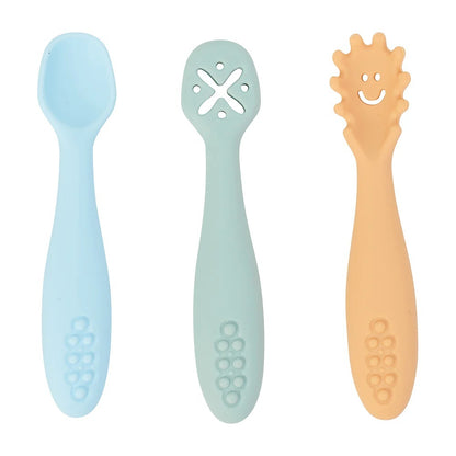 Silicon Cutlery Set (3pc) - Seaside