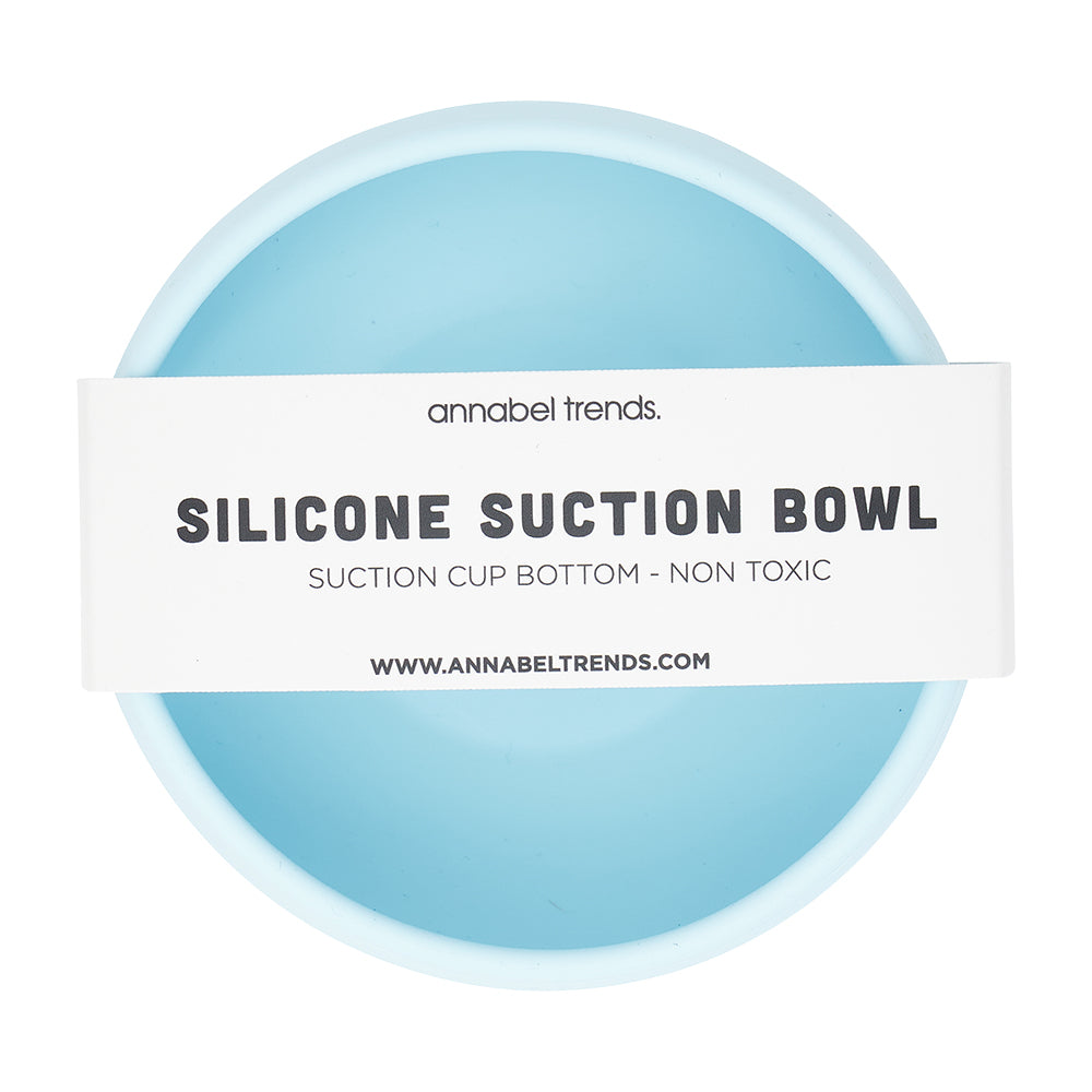 Silicone Suction Bowl - Iced Blue