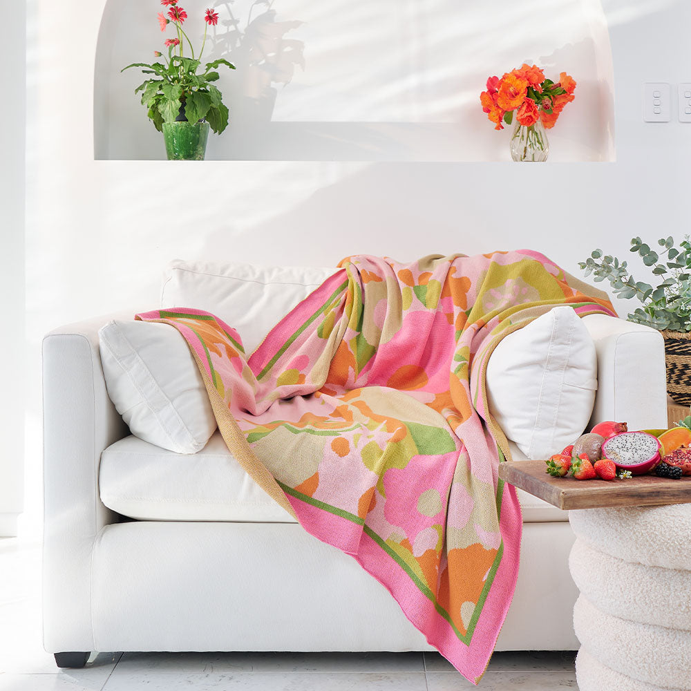 Throw Cotton Knit - Tutti Fruitti