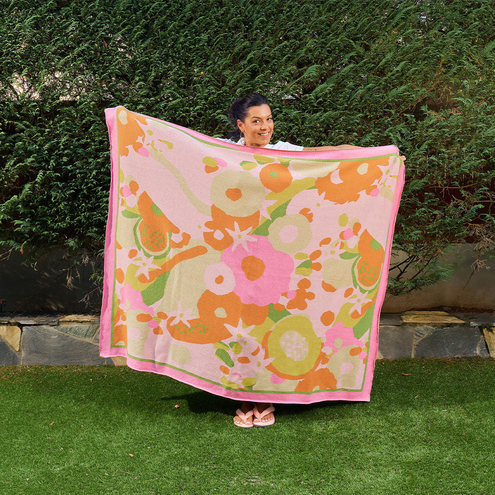 Throw Cotton Knit - Tutti Fruitti