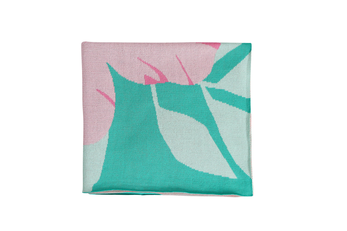 Throw Cotton Knit - Hibiscus