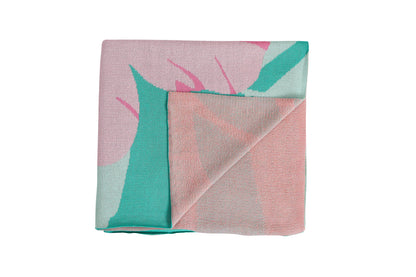 Throw Cotton Knit - Hibiscus