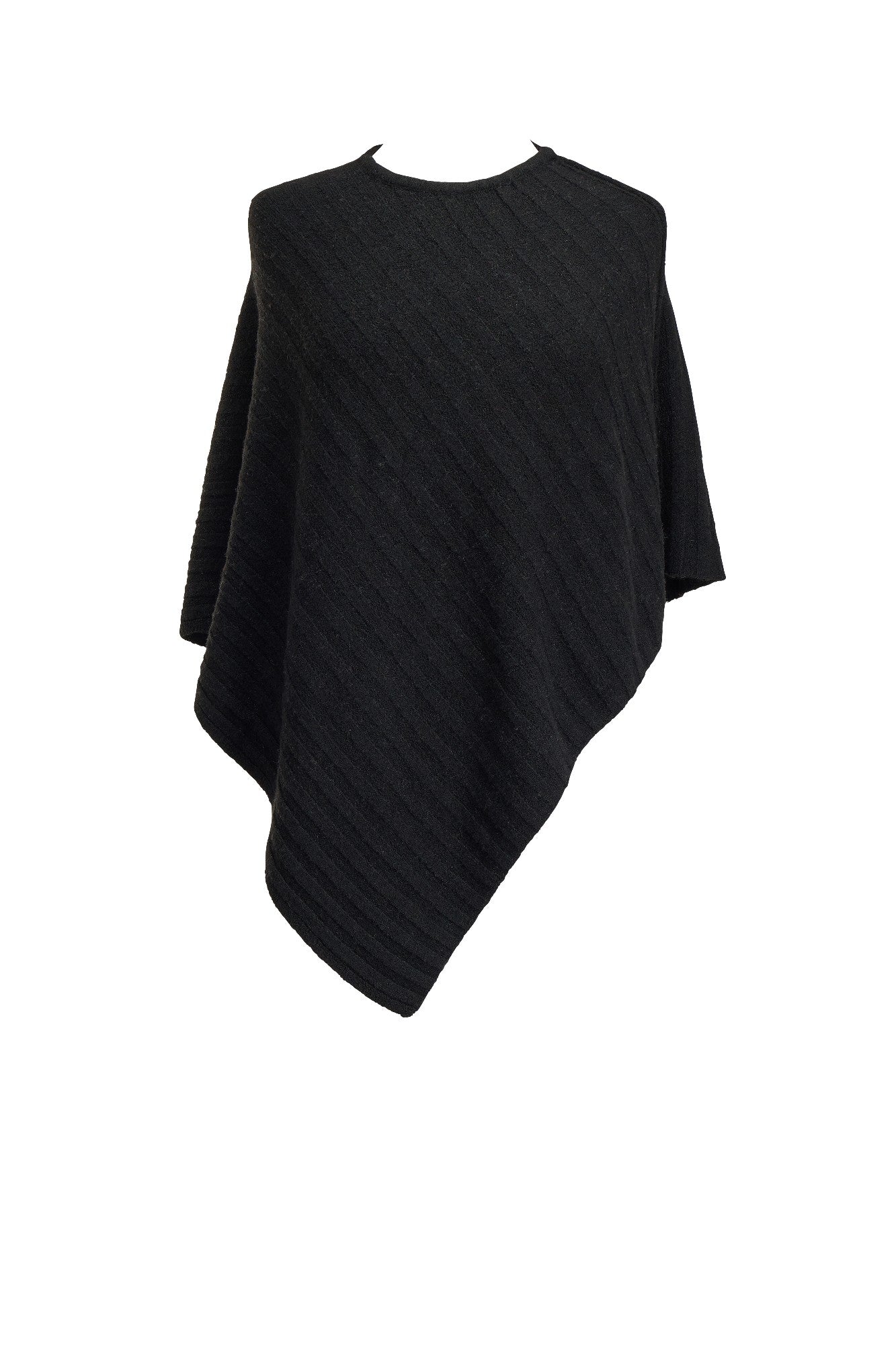 Knit Poncho - Black