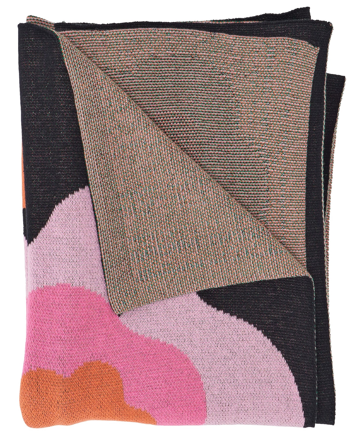 Throw Cotton Knit - Midnight Blooms