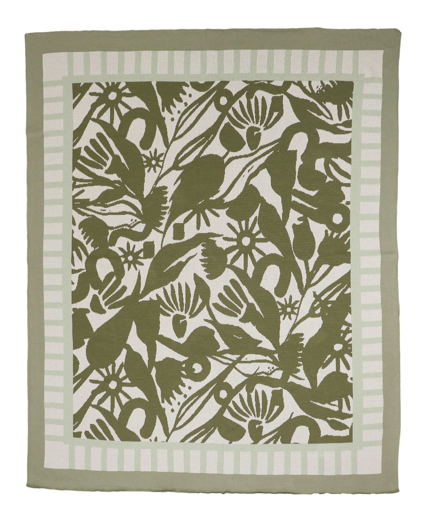 Throw Cotton Knit - Abstract Gums