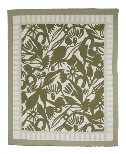 Throw Cotton Knit - Abstract Gums