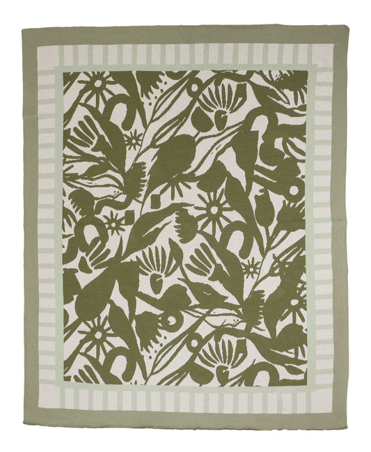 Throw Cotton Knit - Abstract Gums