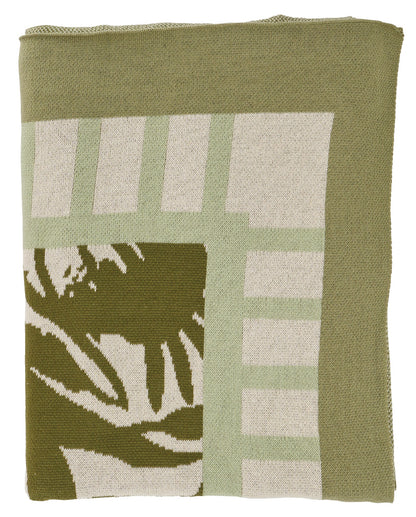 Throw Cotton Knit - Abstract Gums