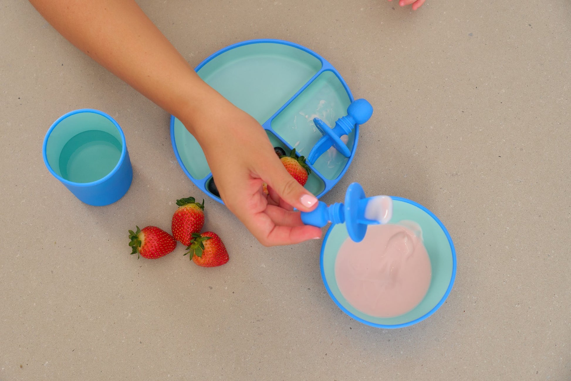 Silicone Little Spoon & Fork - Pinkspoon & Fork Pink