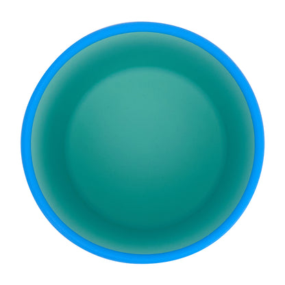 Silicone Two Ton Dinner Set - Blue 3pce