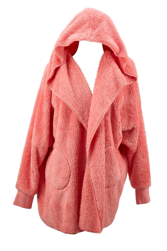 Cosy Luxe Cardi Robe - Shell Pink