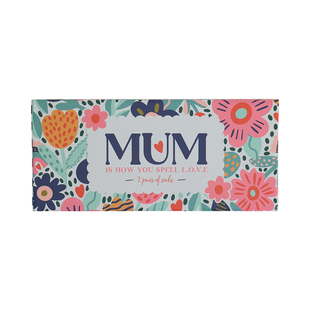 Socks - Mum Love Gift Boxed 2pc