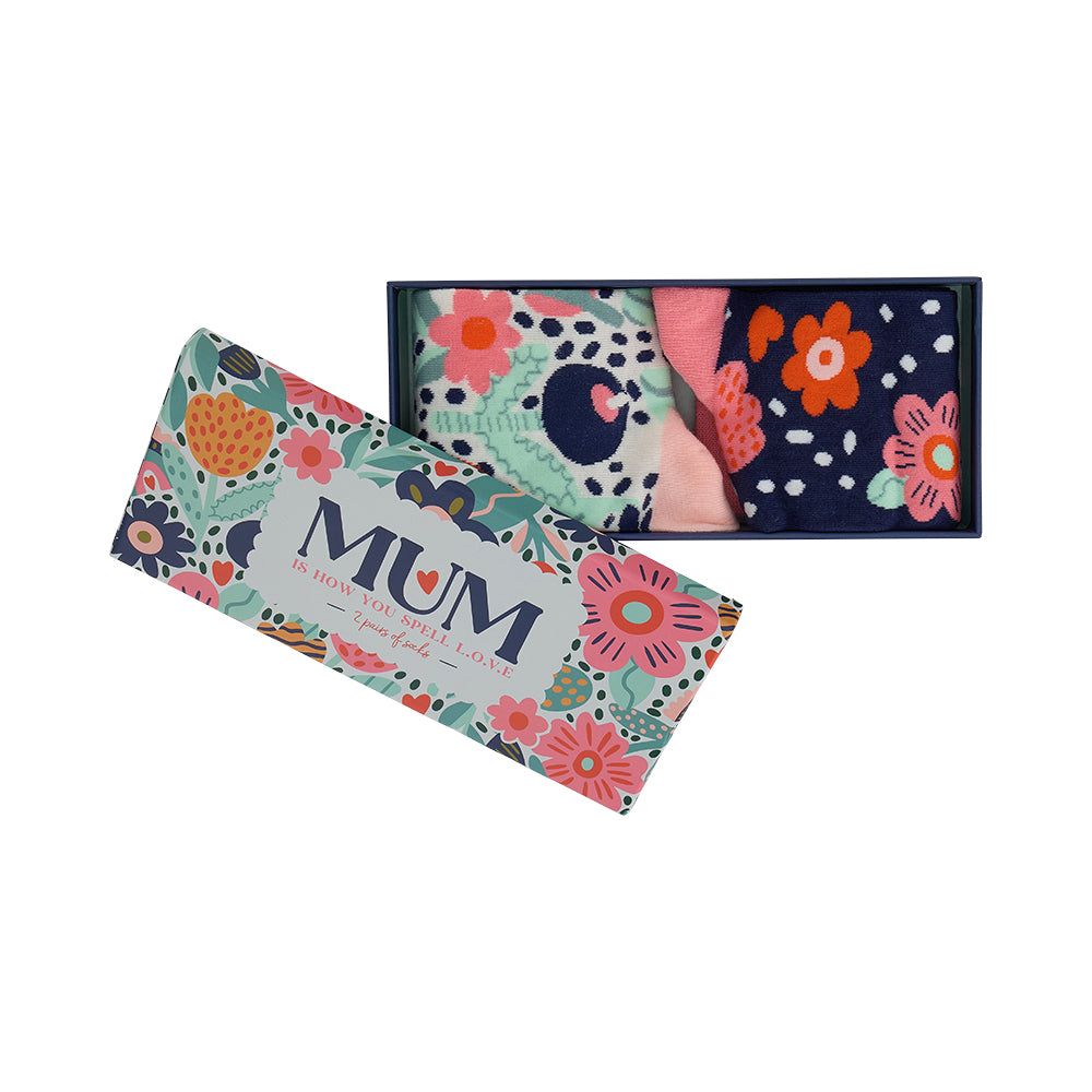Socks - Mum Love Gift Boxed 2pc