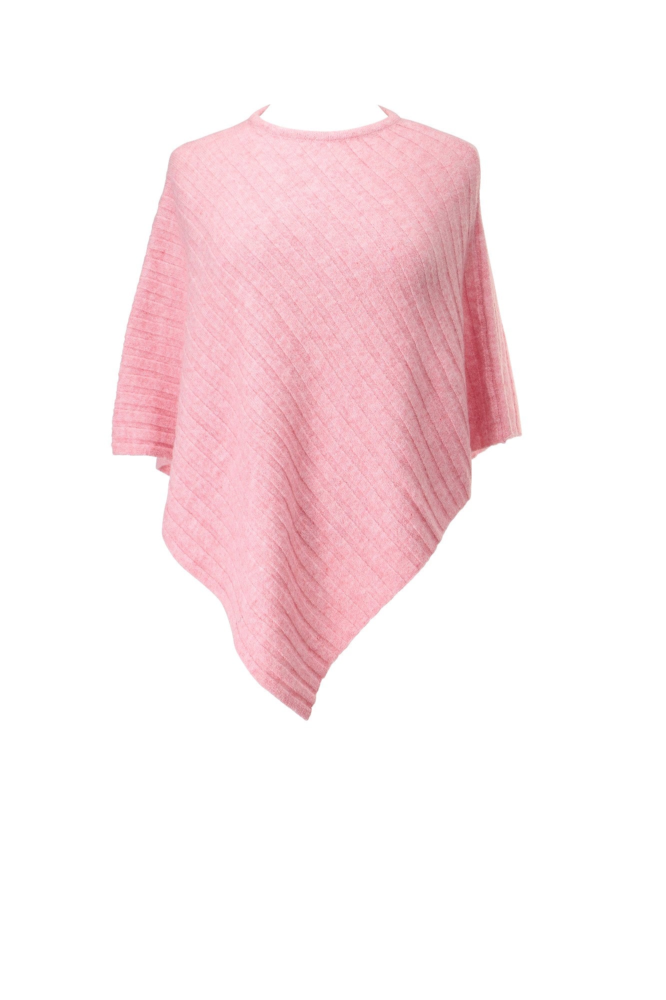 Knit Poncho - Light Pink