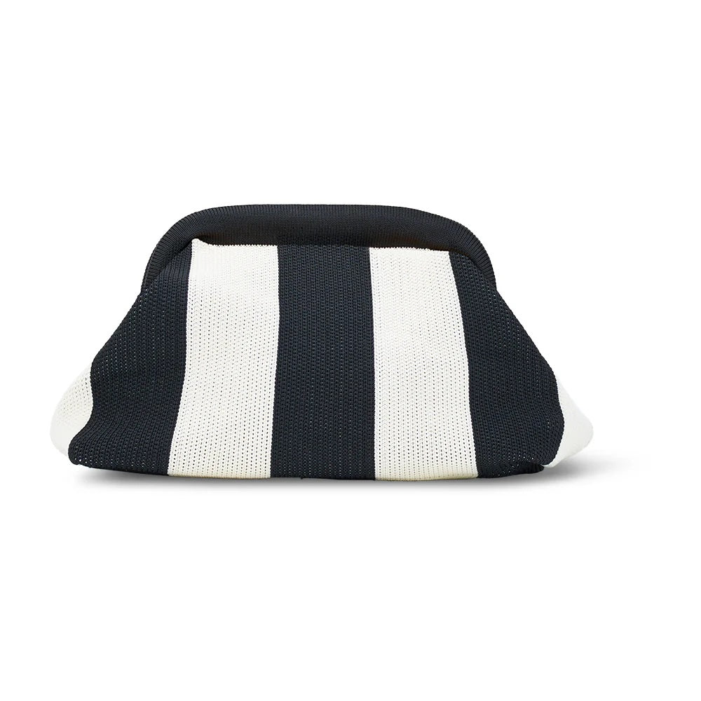 Dumpling Clutch - Black/cream