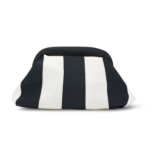 Dumpling Clutch - Black/cream