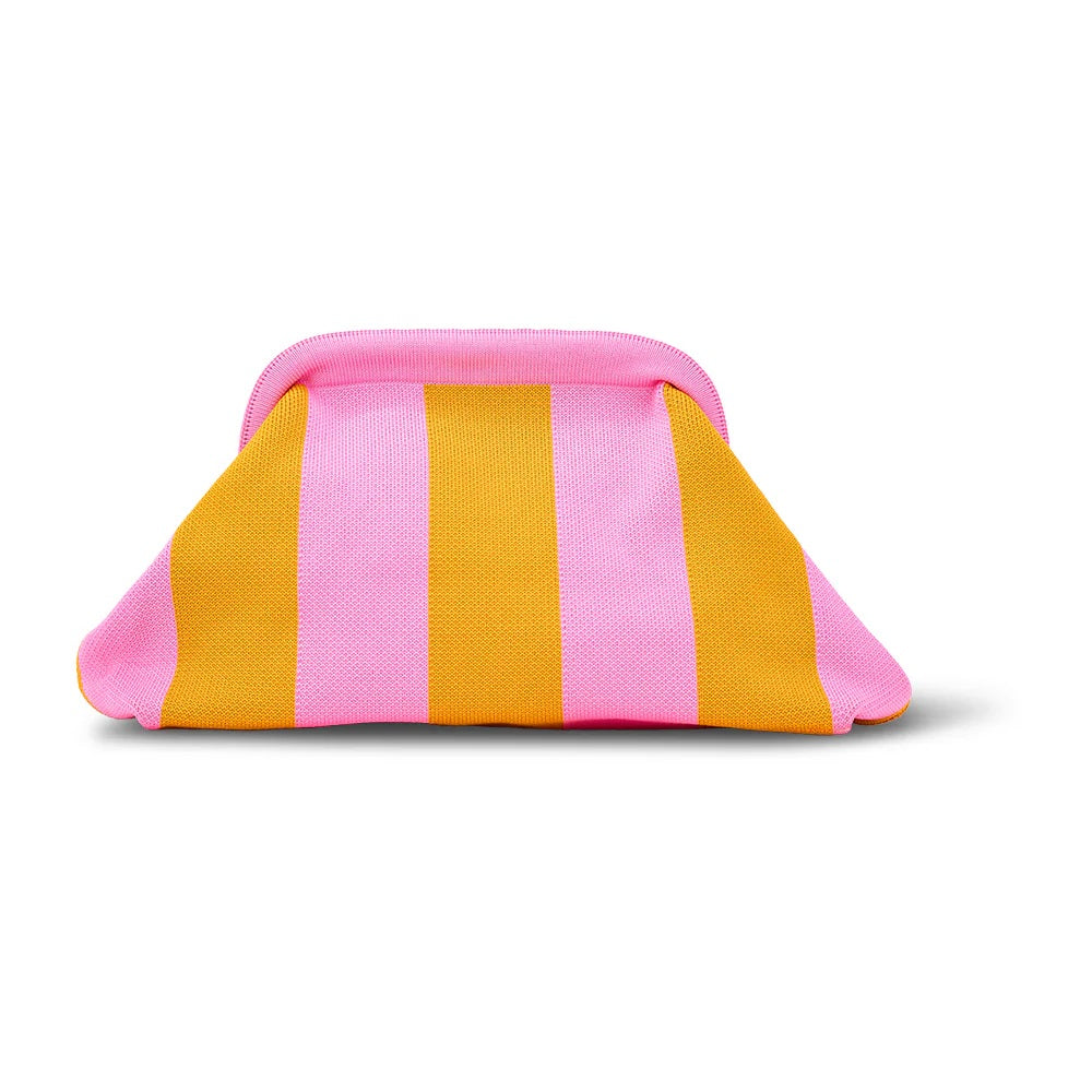 Dumpling Clutch Bag Orange/pink