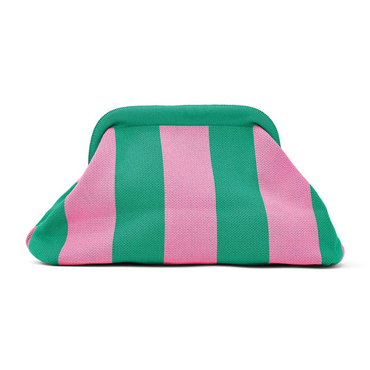 Dumpling Clutch Bag Pink/green