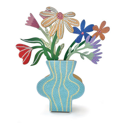 Vase Of Flowers Diamond Art