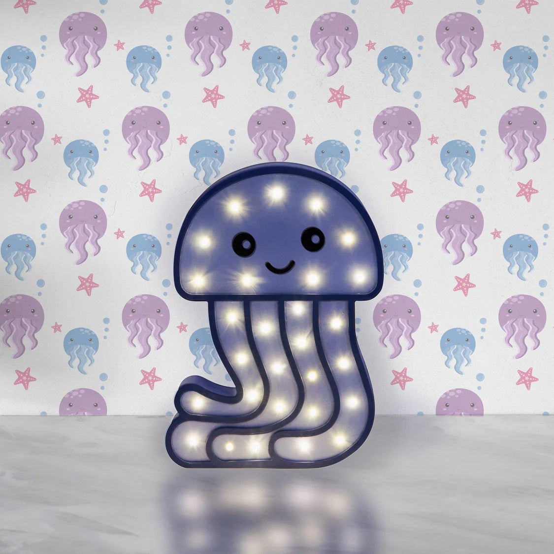 Jellyfish Wooden Light