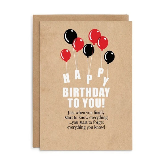 Happy Birthday To You Card