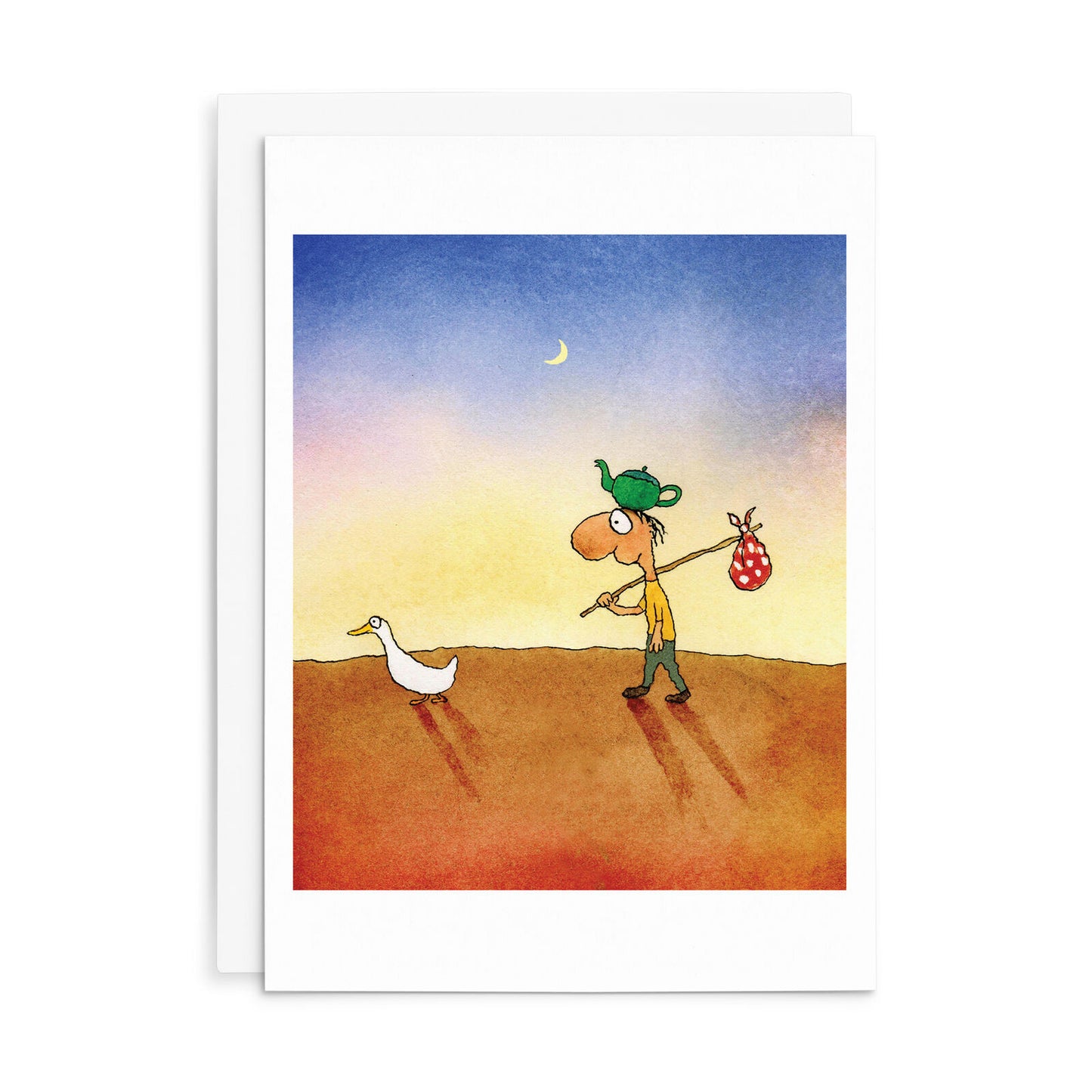 Leunig All Occasions Greeting Card -direction Finding Duck