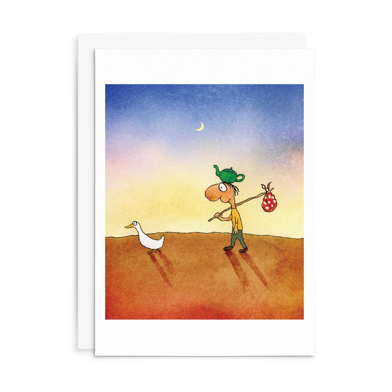 Leunig All Occasions Greeting Card -direction Finding Duck