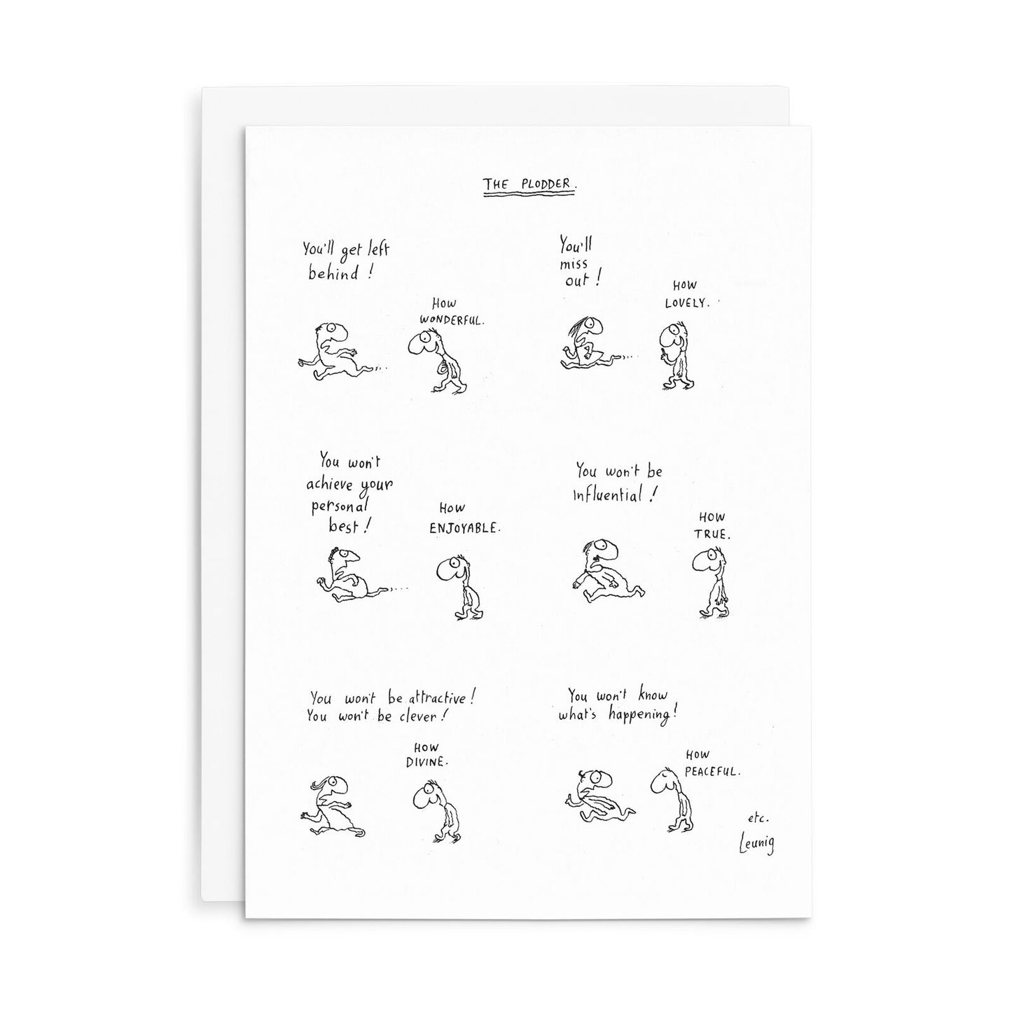 Leunig All Occasions Greeting Card - The Plodder